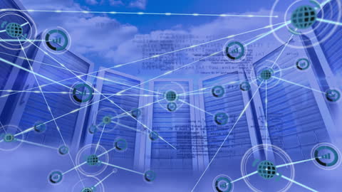 Global Cloud Computing Network Overlapping Data Servers