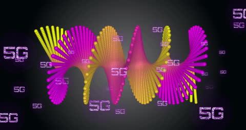 Dynamic DNA Strand with 5G Technology Integration Theme