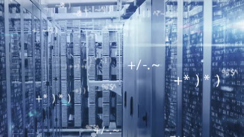 High-Tech Data Center with Digital Processing Elements