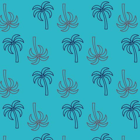 transparent background with repeated red and black palm tree patterns - Download Free Stock Videos Pikwizard.com