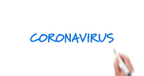Hand Writing Coronavirus on White Background Concept - Download Free Stock Images Pikwizard.com