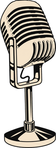 retro microphone on stand with transparent background - Download Free Stock Videos Pikwizard.com