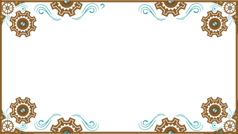 steampunk gear and swirl transparent border with copy space - Download Free Stock Videos Pikwizard.com