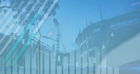 Financial Data Overlay on Construction Site Representation