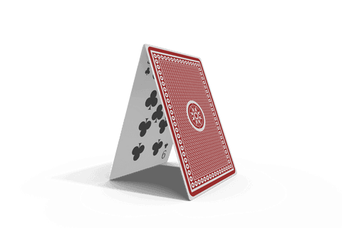 transparent cardinals using deck to build fragile pyramid structure - Download Free Stock Videos Pikwizard.com