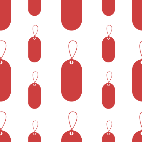 red gift tag patterns on transparent background for creative design - Download Free Stock Videos Pikwizard.com