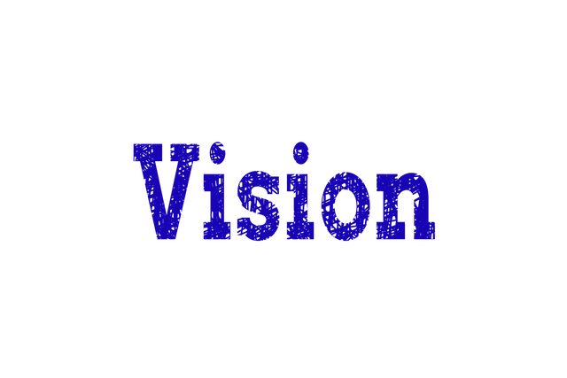 Bold Blue Vision Text with Transparent Background for Clear Visual Impact - Download Free Stock Videos Pikwizard.com