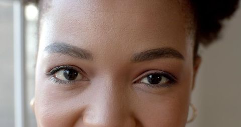 Confident African American Businesswoman Looking Forward