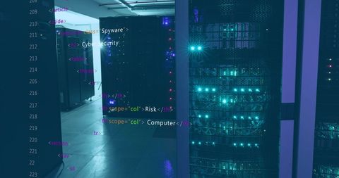 Code Over Mission-Critical Data Servers in Secure Center - Download Free Stock Images Pikwizard.com