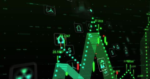 Digital Data With Eco Icons Highlighting Environmental Impact - Download Free Stock Images Pikwizard.com