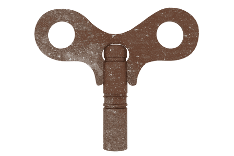 transparent illustration of rusted metal windup key - Download Free Stock Videos Pikwizard.com