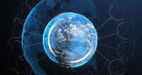 Digital Data Processing Globally with Technological Connections - Download Free Stock Images Pikwizard.com