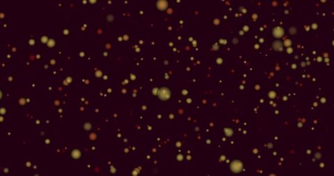 Floating Particles on Dark Background with Abstract Motion