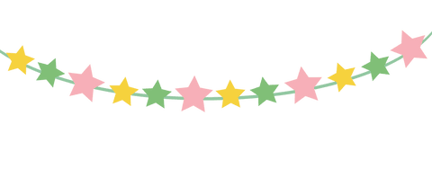 Pastel Star Garland Decoration with Transparent Background - Download Free Stock Videos Pikwizard.com