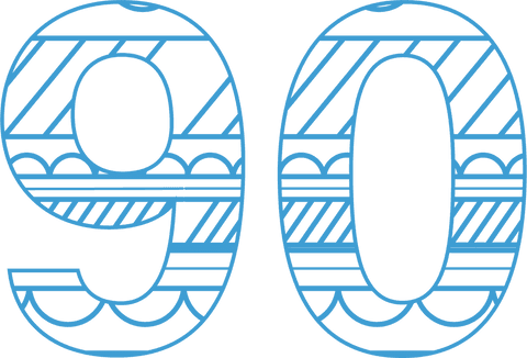 creative blue 90 number on transparent background for celebrations - Download Free Stock Videos Pikwizard.com