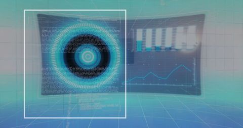 Digital Interface with Data Visualization and Scope Scanning - Download Free Stock Images Pikwizard.com