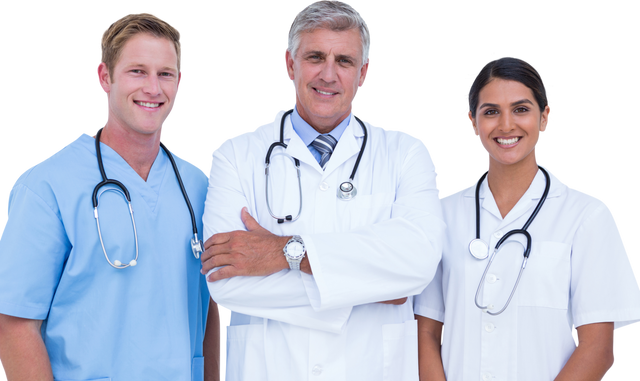 Group of Multiracial Doctors Isolated Over Transparent Background - Download Free Stock Videos Pikwizard.com