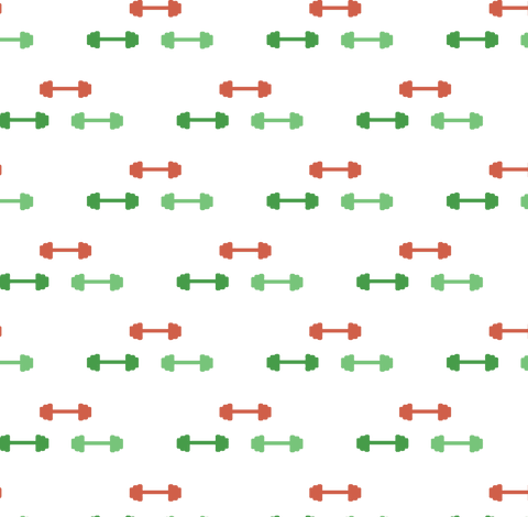 Red Green Dumbbell Pattern on Transparent Background - Download Free Stock Videos Pikwizard.com