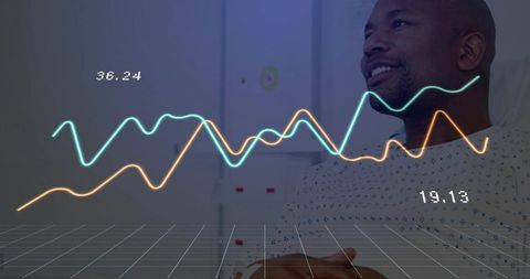 Healthcare Data Analytics With Focused Male Patient in Clinic