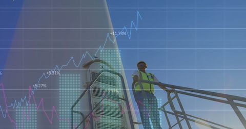 Renewable Energy Growth with Financial Data Concept