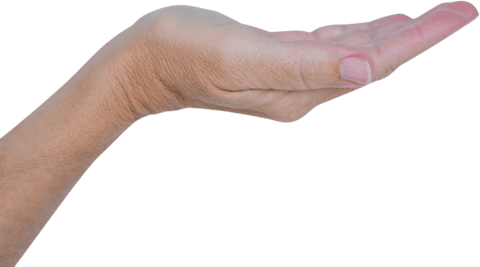 Transparent Palm of Hand Reaching Forward Upwards - Download Free Stock Videos Pikwizard.com