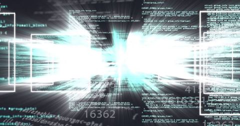 Digital Interface and Data Processing Concept with Light Trails - Download Free Stock Images Pikwizard.com