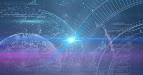 Futuristic Technology Background with Digital Network Imagery - Download Free Stock Images Pikwizard.com