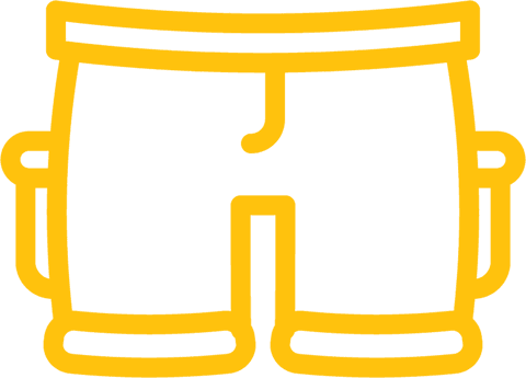 yellow shorts icon with transparent background for fashion design - Download Free Stock Videos Pikwizard.com
