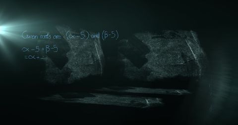 Scientific Formulas and Calculations Glow in Dark Room - Download Free Stock Images Pikwizard.com