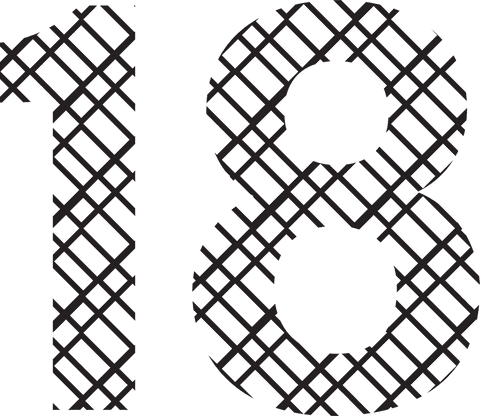 Patterned Number 18 on Transparent Background for Celebrations - Download Free Stock Videos Pikwizard.com