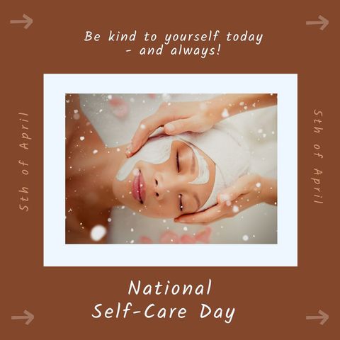 Asian Woman Relaxing with Facial Massage for Self-Care Awareness