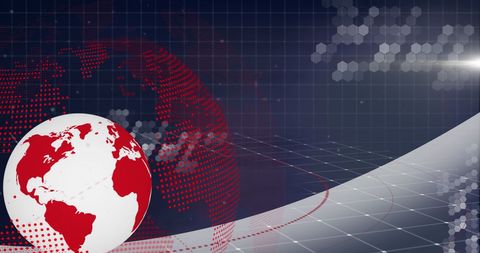 Technological Global Network Abstract Background - Download Free Stock Images Pikwizard.com