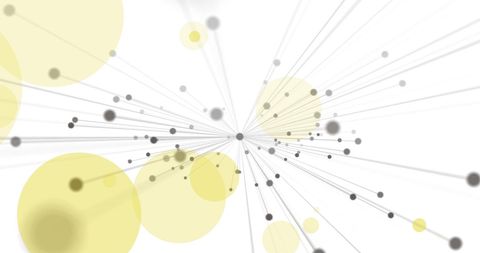 Abstract Network of Connections with Orange Spots - Download Free Stock Images Pikwizard.com