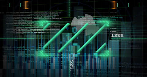 Futuristic Data Processing with Abstract Graphics