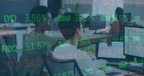 Diverse Team Analyzing Stock Market Data on Screens - Download Free Stock Images Pikwizard.com
