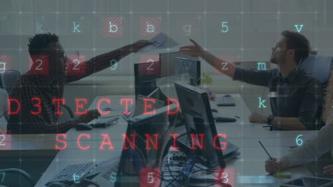 Collaboration in Modern Office with Cyber Data Overlay