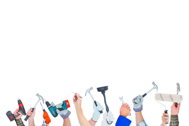 Hands Holding Work Tools on Transparent Background - Download Free Stock Videos Pikwizard.com