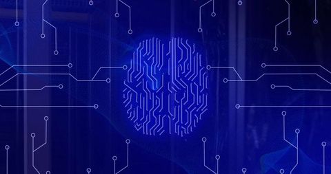digital circuit with ai brain iconography symbolizing data processing - Download Free Stock Images Pikwizard.com