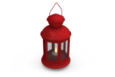 vintage red lantern with glowing flame on transparent background - Download Free Stock Videos Pikwizard.com