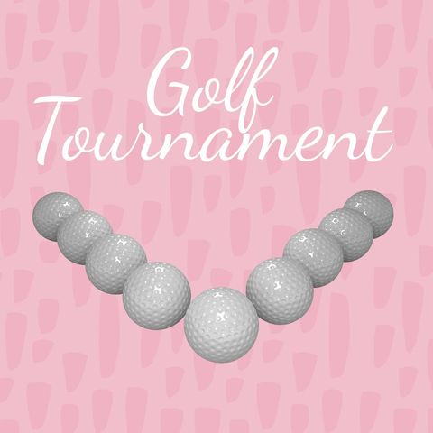 Golf Tournament Promotion on Pink Background - Download Free Stock Templates Pikwizard.com