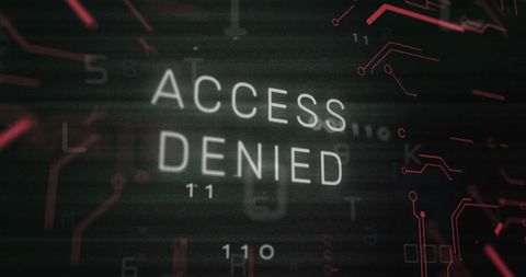 Access Denied Concept with Digital Circuit Background - Download Free Stock Images Pikwizard.com