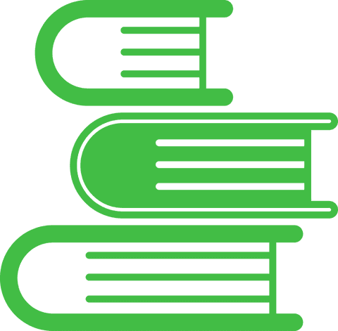 Transparent Green Stacked Books Icon Illustration on Clear Background - Download Free Stock Videos Pikwizard.com