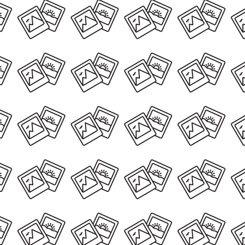 Seamless Pattern of Black Polaroid Photos on Transparent Background - Download Free Stock Videos Pikwizard.com