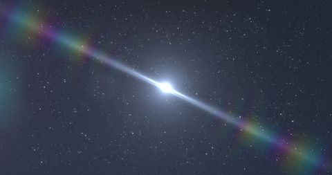 Futuristic Energy Beam Crossing Starry Night Sky - Download Free Stock Images Pikwizard.com