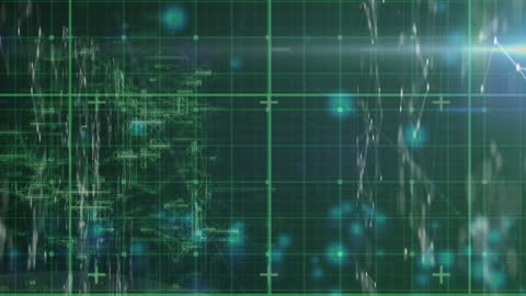 Digital Network Connections and Data Processing Graphics