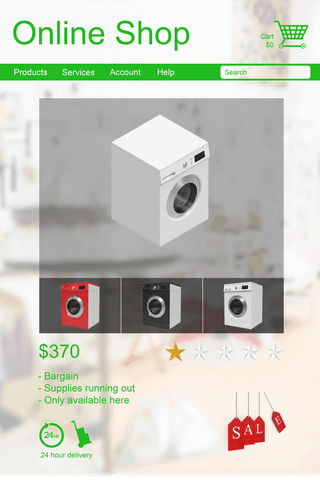 transparent online shop display washing machines promo - Download Free Stock Videos Pikwizard.com