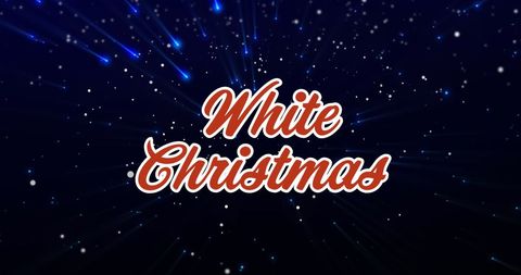 White Christmas Festive Typography with Falling Snow Animation - Download Free Stock Images Pikwizard.com