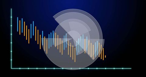 Data Analysis Visualization with Digital Interface Elements