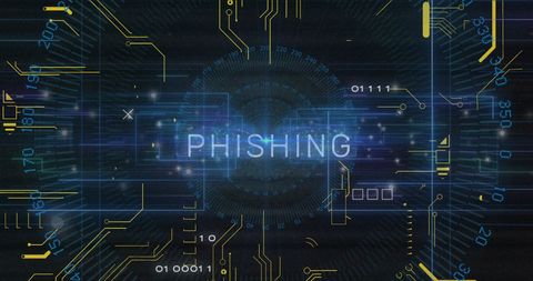 phishing attack concept with digital circuit design - Download Free Stock Images Pikwizard.com