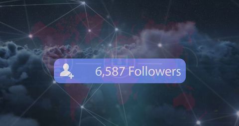 Dynamic Social Media Growth Concept with Global Connectivity - Download Free Stock Images Pikwizard.com